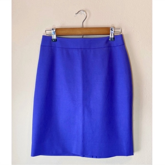 Kate Spade Mini Tapered Royal Blue Pencil Skirt - Picture 1 of 5